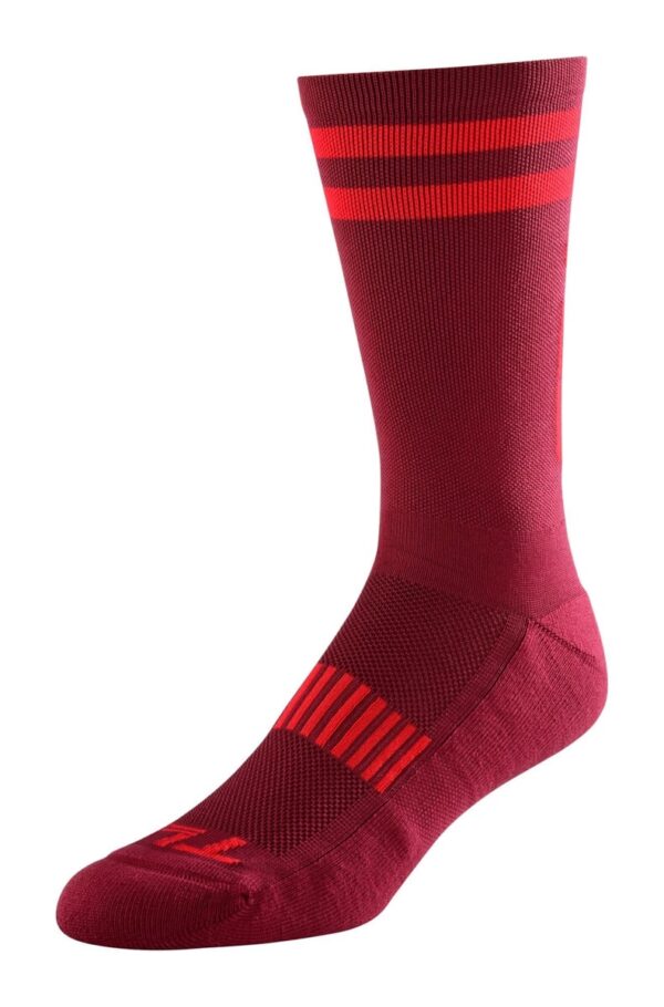 Rattasokid TLD SOCK SPEED PERFORMANCE OXBLOOD 3